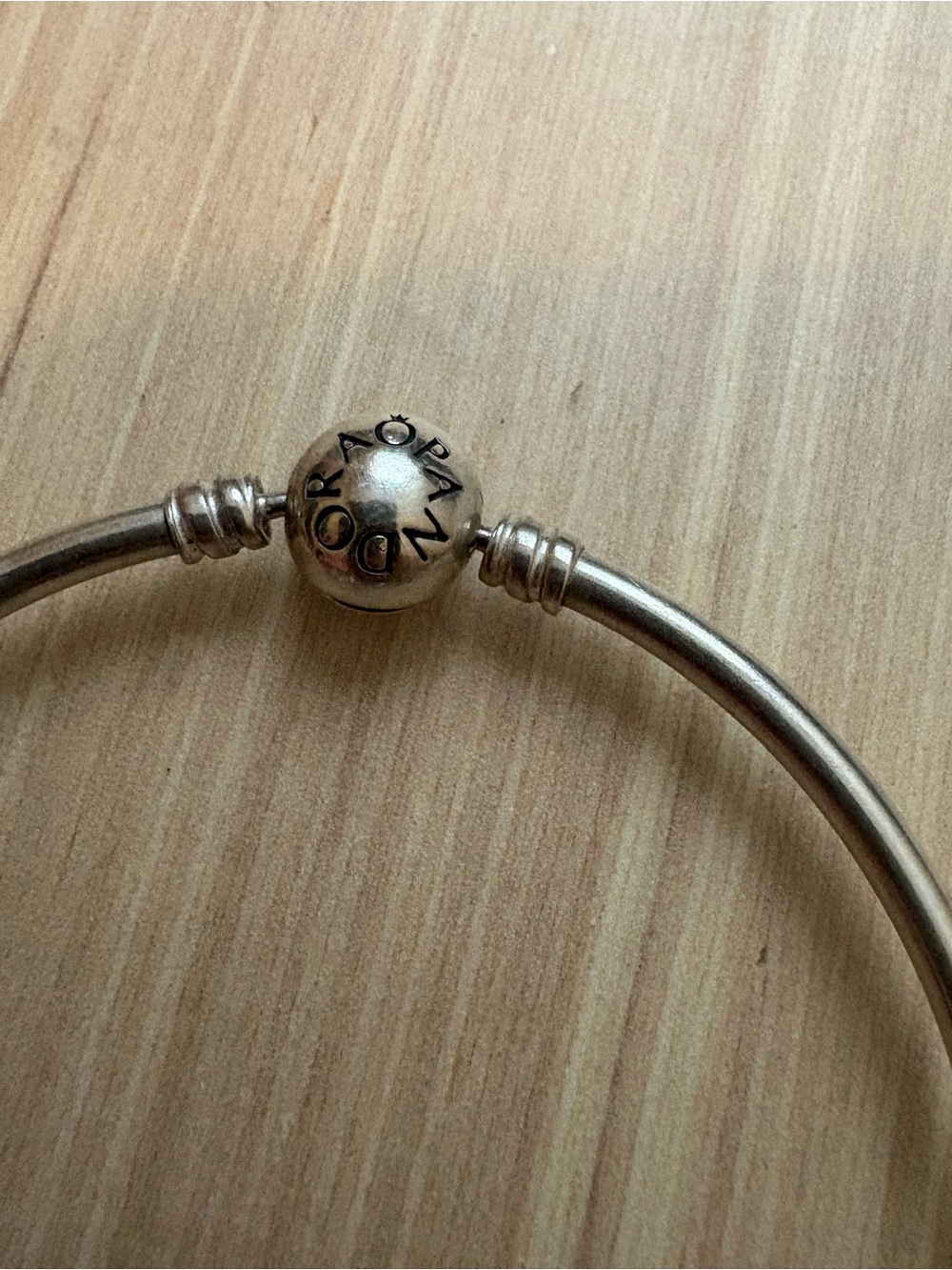 Pandora Sterling Silver  Charm Bangle Bracelet with Mixed Charms (all Pandora) - Picture 2 of 5